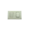Switch doble 13a 3v eagle 1004-bv marfil