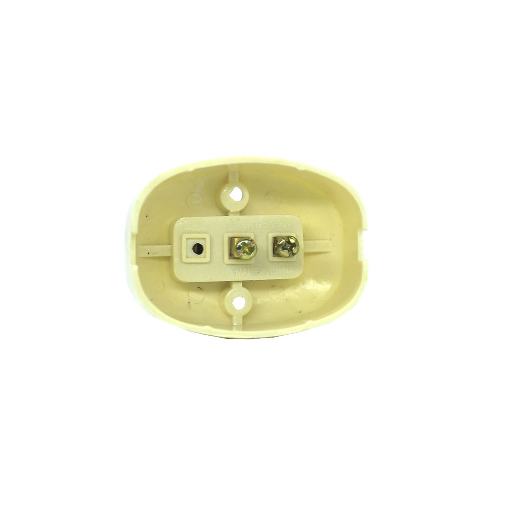 Switch sencillo superf con tornillo  123 crema