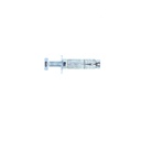Taco metal con perno m10=3/8" index cromo pulido/bronce