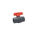 Valvula balin 1.1/4" pvc sin rosca para l gris/blanco