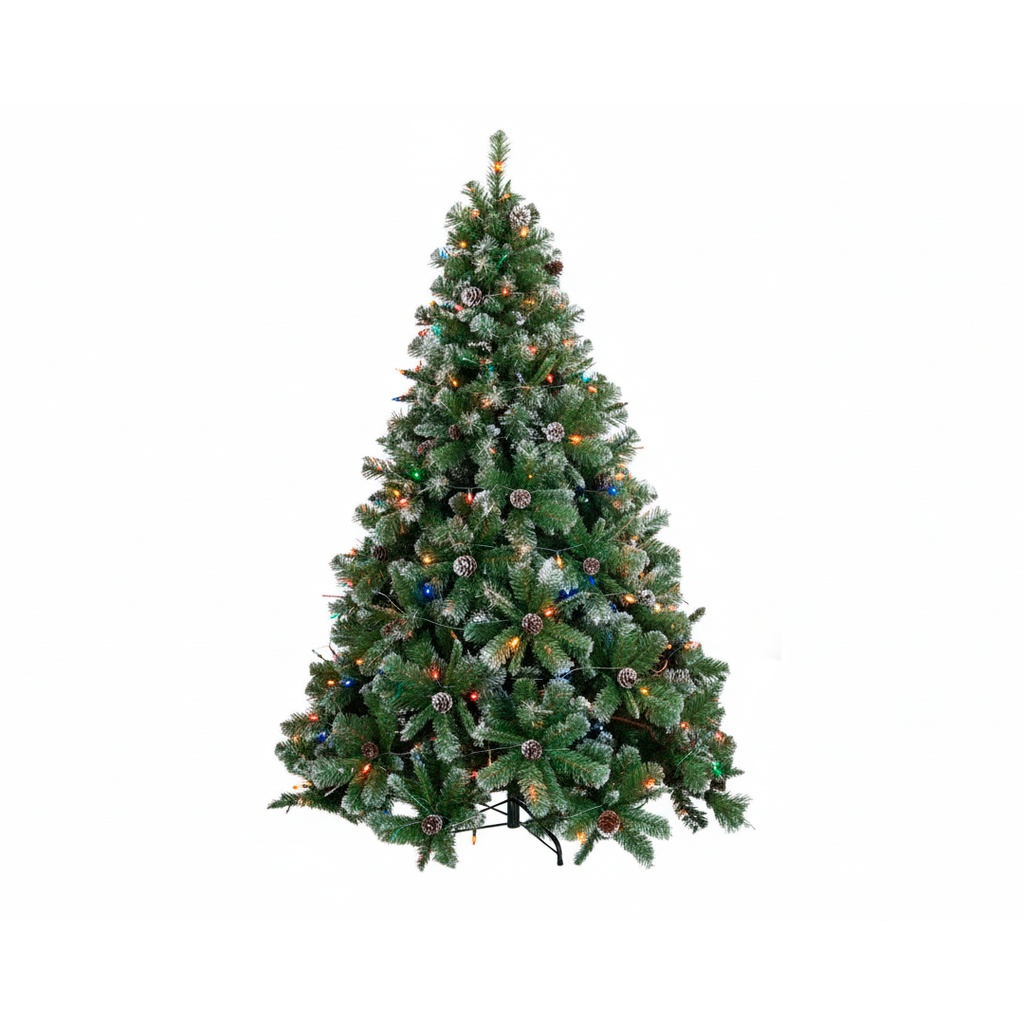 Arbol De Navidad 6' 977T Con Bellota Con Base De Metal