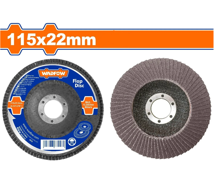 DISCO ZIRCONIO 115X22MM P80 WADFOW WYL1303