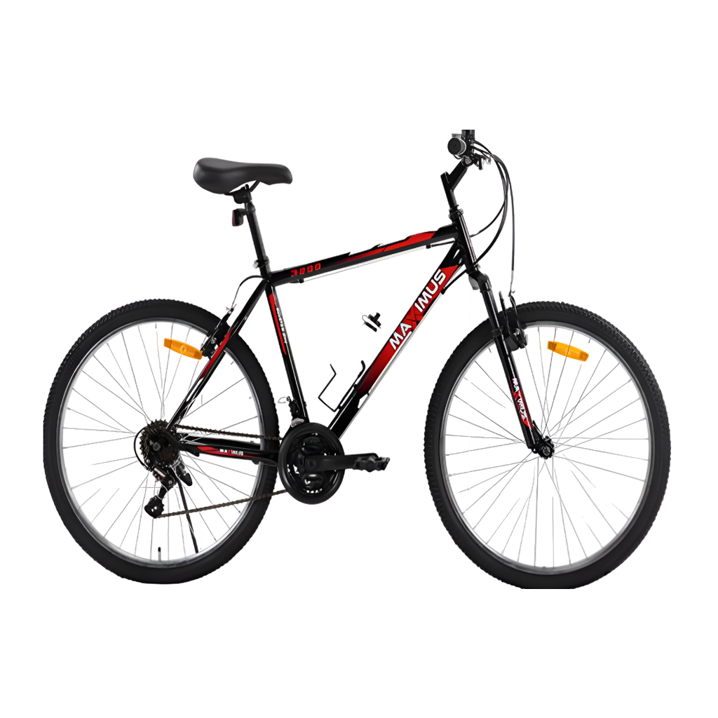Bicicleta 26 mtb 21v con suspencion delantera rojo/negro armable
