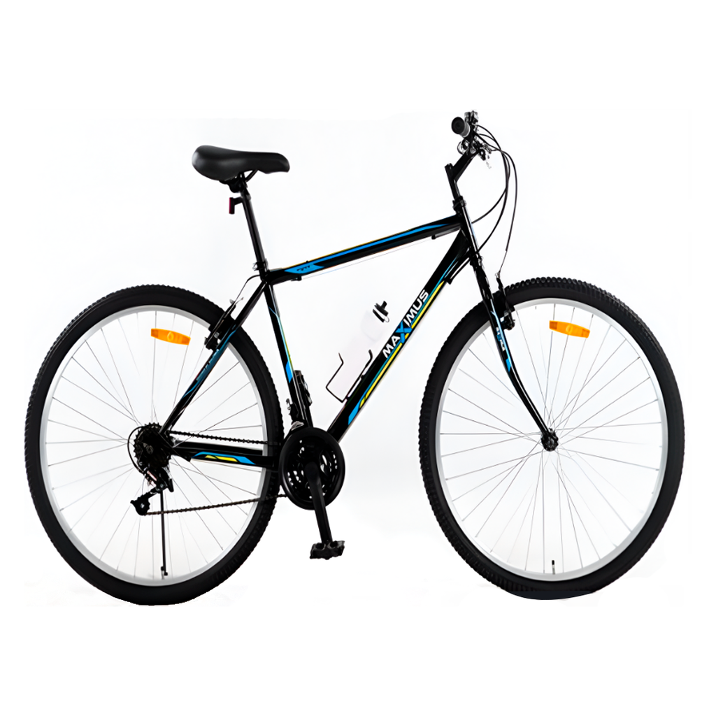 Bicicleta 29 mtb 21v maximus de metal one-2 negro/amarillo armable