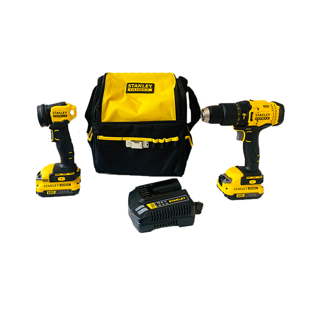 Combo taladro+pistola de impacto 20v stanley