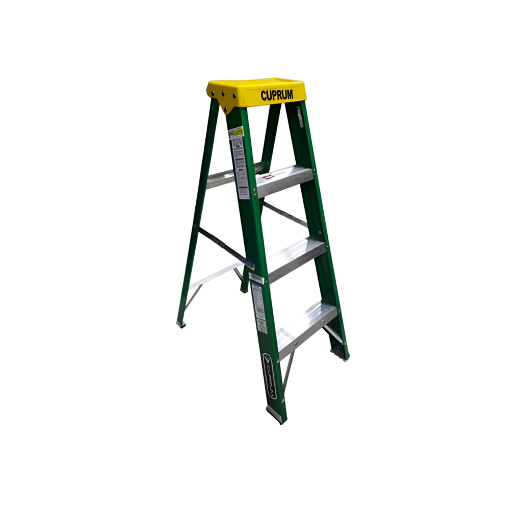 Escalera fibra de vidrio tipo a 4' c-3217-04 verde
