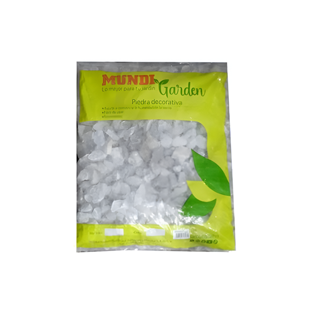 Piedra decorativa 1" 45-lb mundigarden blanco tg