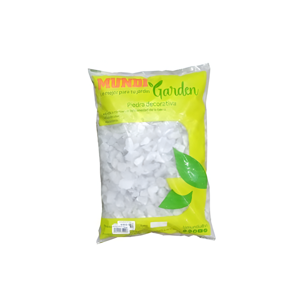 Piedra decorativa 3/4" 15-lb mundigarden blanco tg