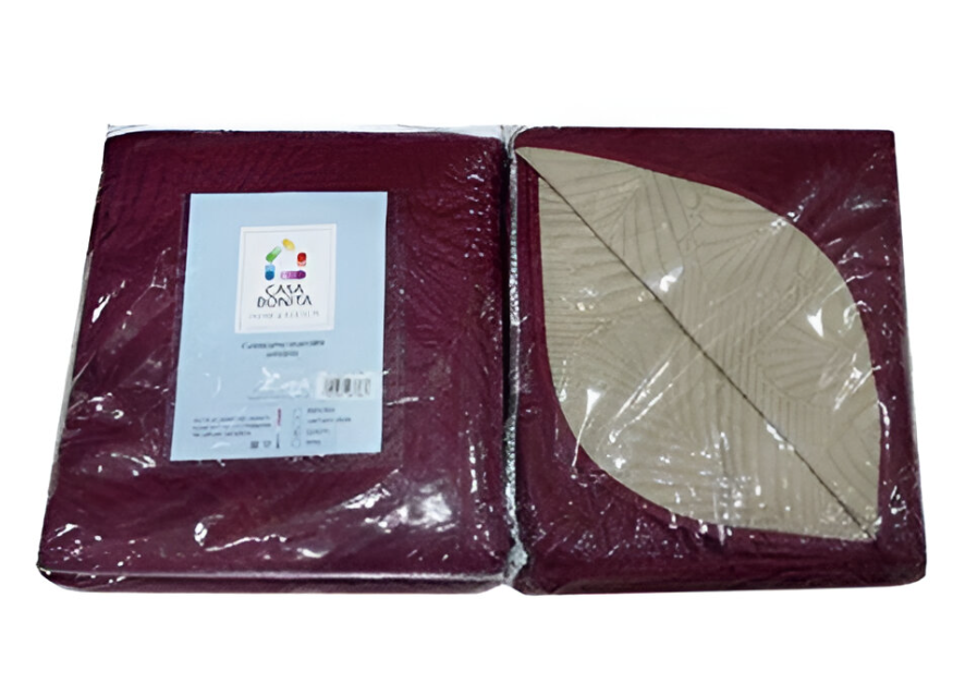 Sobrecama king hojas reversible varios colores