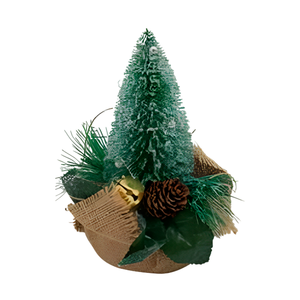 Adorno de navidad arbol 20cm 2-cs2103-1457 verde