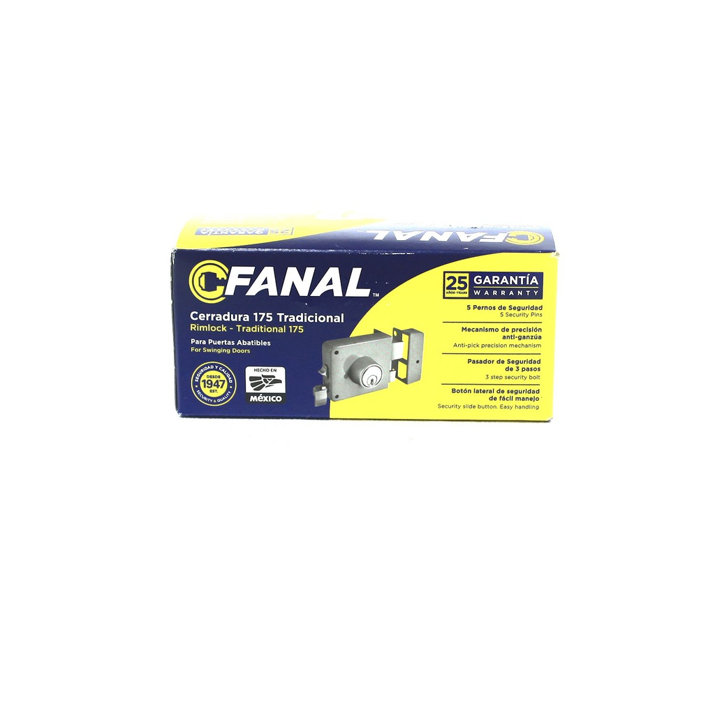 Llavin doble seguro fanal derecho 75nbdmt be