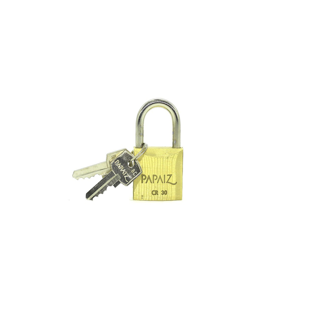 Candado papaiz 30mm=1-3/16" cr 30 dorado