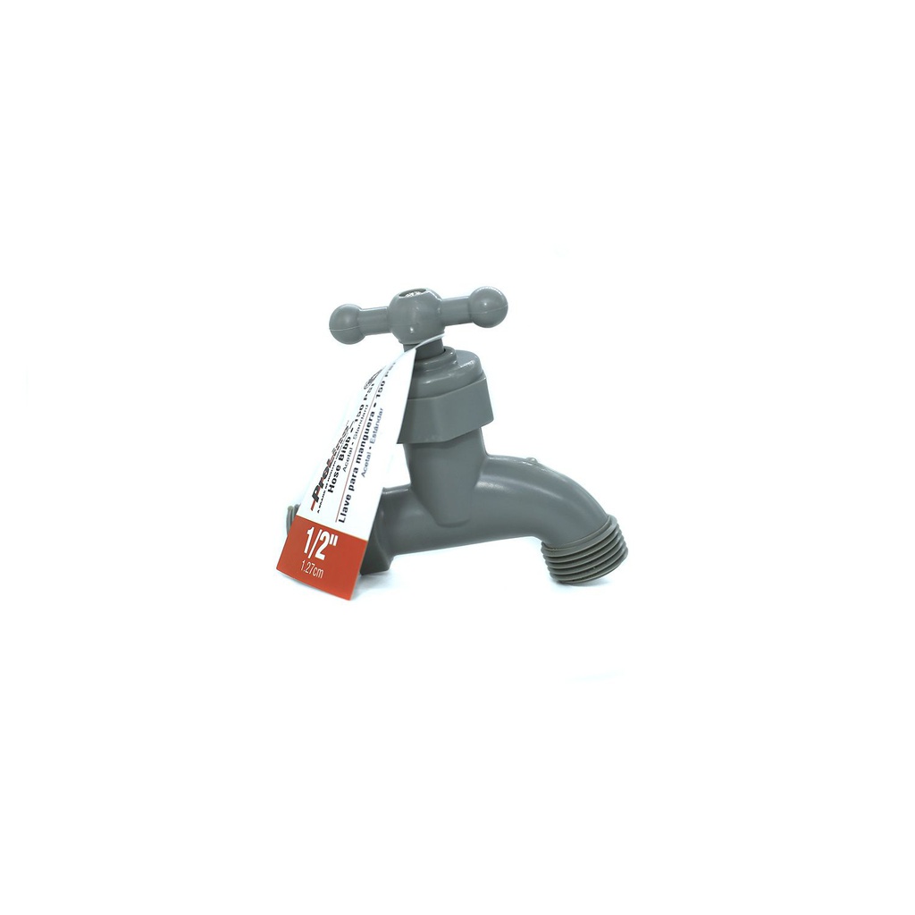 Llave pila 1/2" pvc celco 103203 gris/café