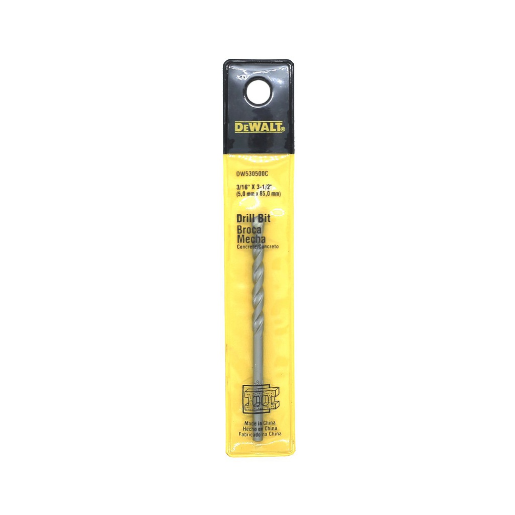 Broca concreto 3/16"x3.1/2" dw530500c