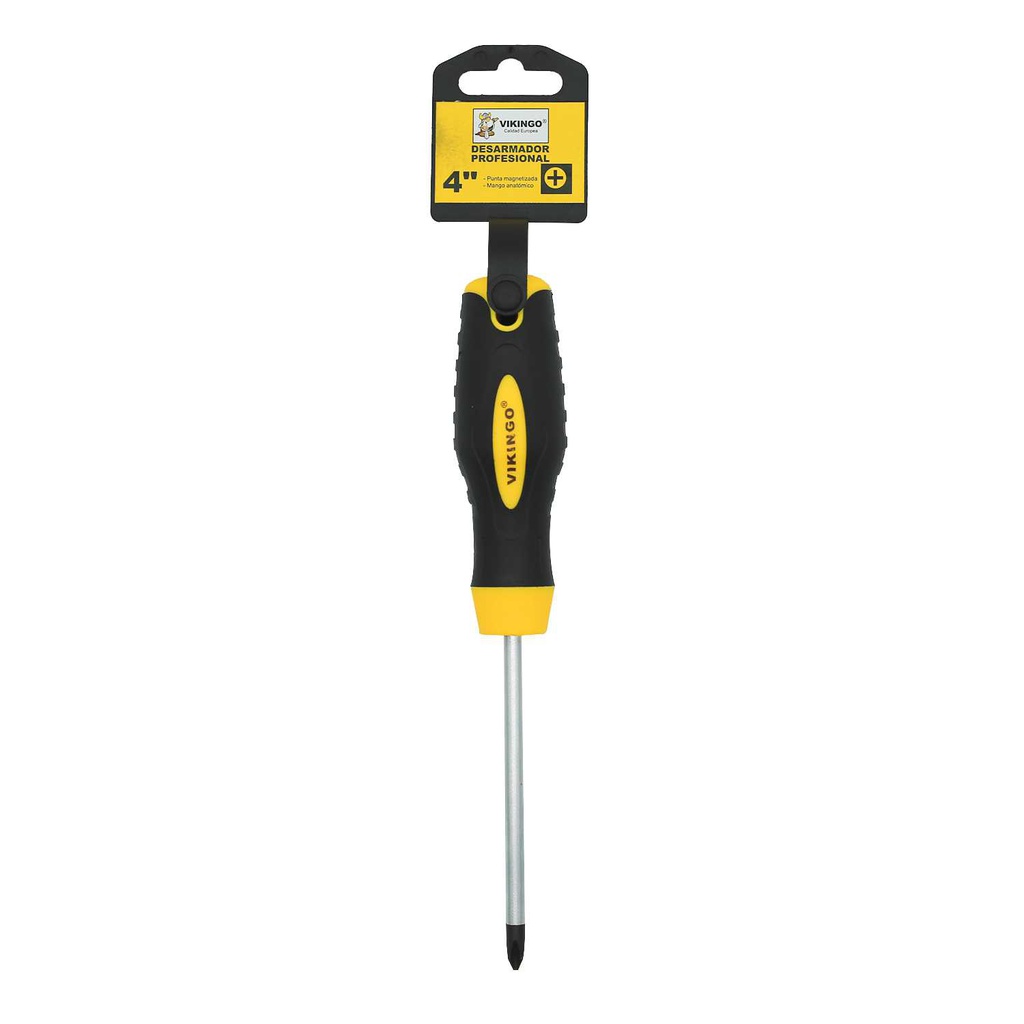 Desarmador estrella 1/4x4" magnetico vik ingo8/511026