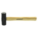 Almadana 2lb cabeza pulida con mango de madera vikingo