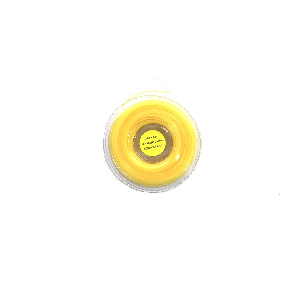 Hilo cortadora de orilla 2.4mmx75m cuadrada amarillo