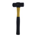 Almadana 2lb cabeza negro con mango de fibra de vidrio vikingo