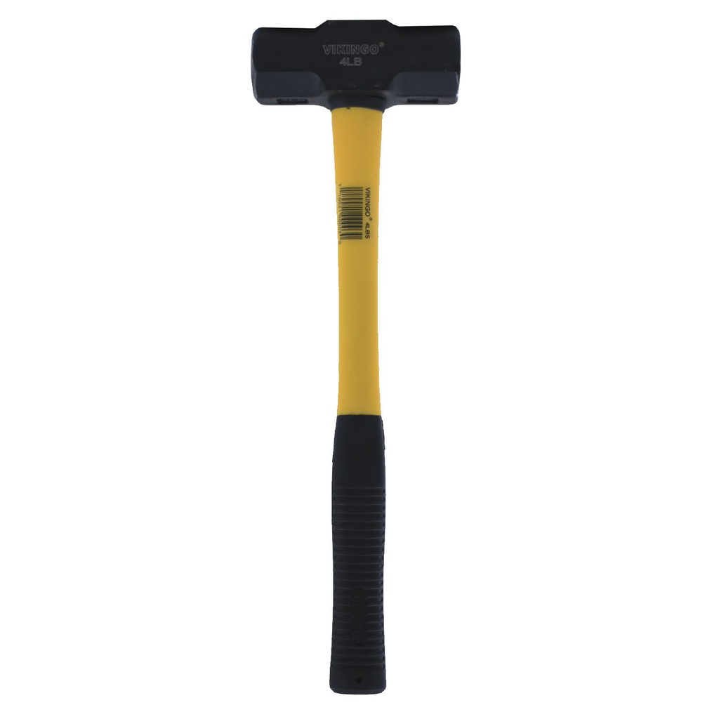 Almadana 4lb cabeza negra con mango de fibra vikingo