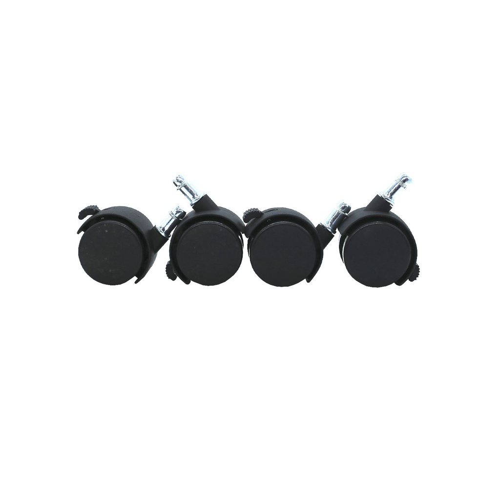 Rodos para mueble nylon 4pc con pin bk 2" 30kg