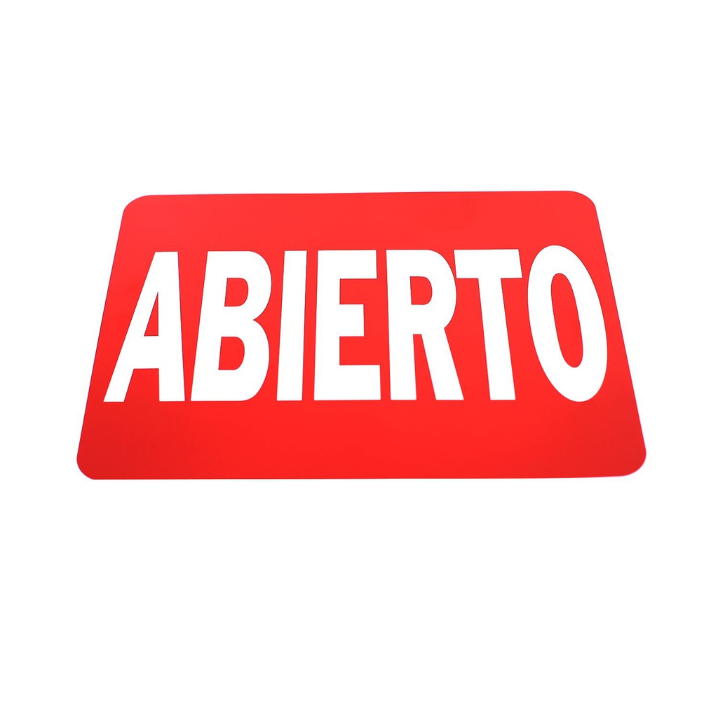 Rotulo plastico "abierto/cerrado" 20664