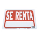 Rotulo plastico "se renta" 20651