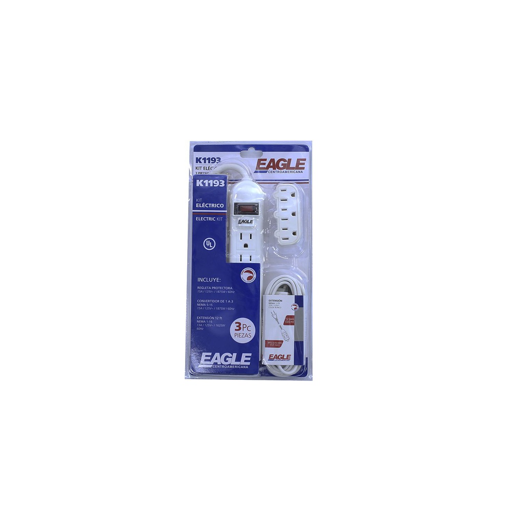 Tomacorriente multiple 3pc eagle k1193