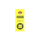 Bisagra china 2"x2"x1.20mm con tornillos dorado