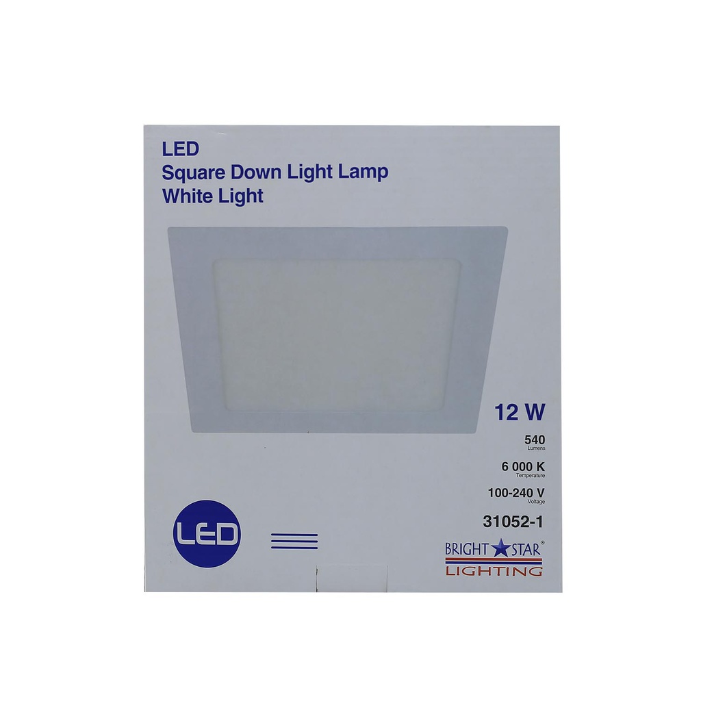 Lámpara panel led 1l 12w lumi 04637-1 blanco