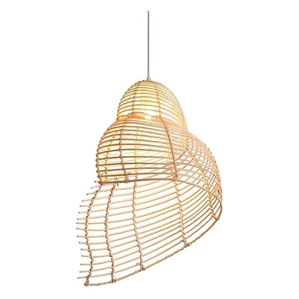 Lampara para colgar de bambu 25x30cm etl-518