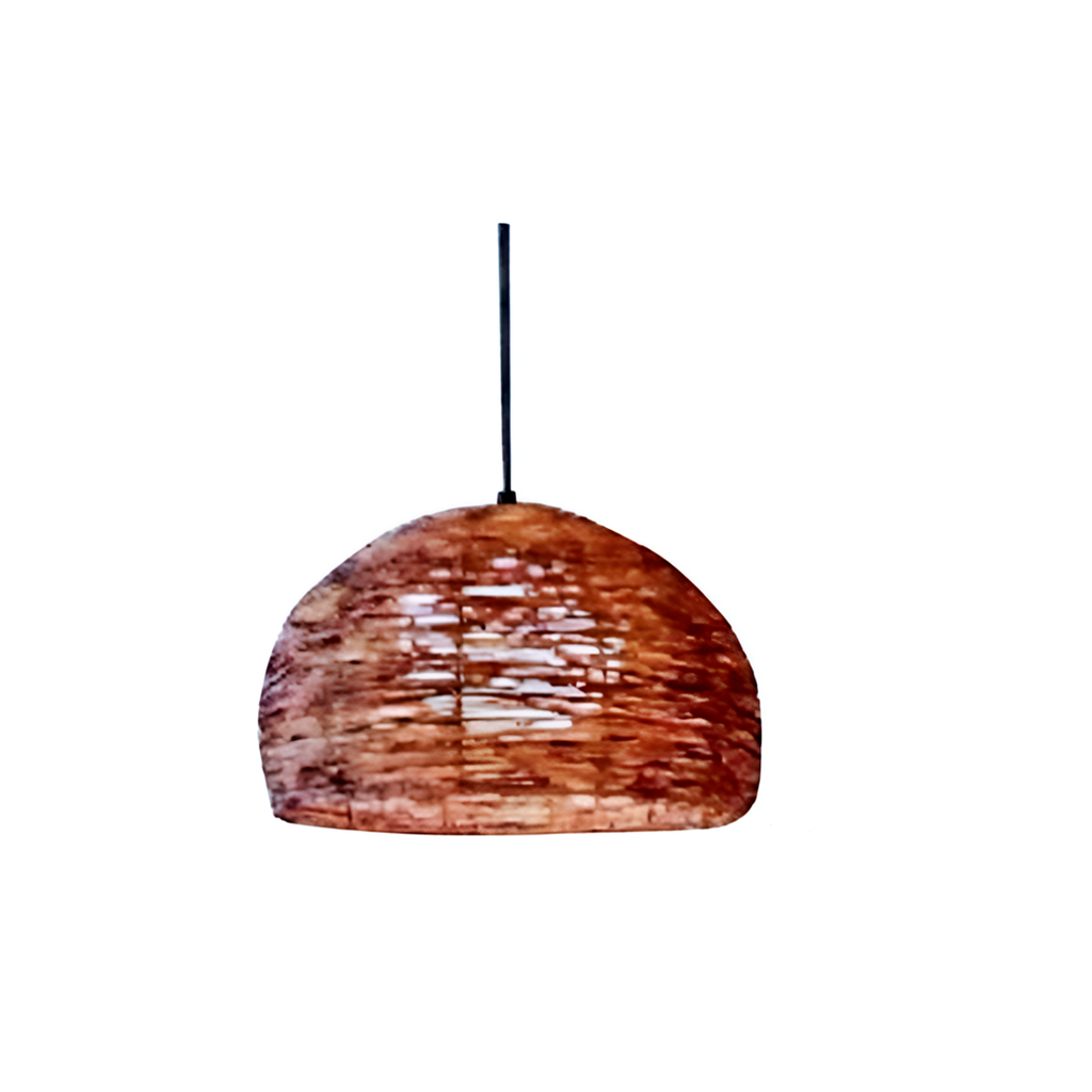 Lampara para colgar de bambu 35x25cm etl503-35
