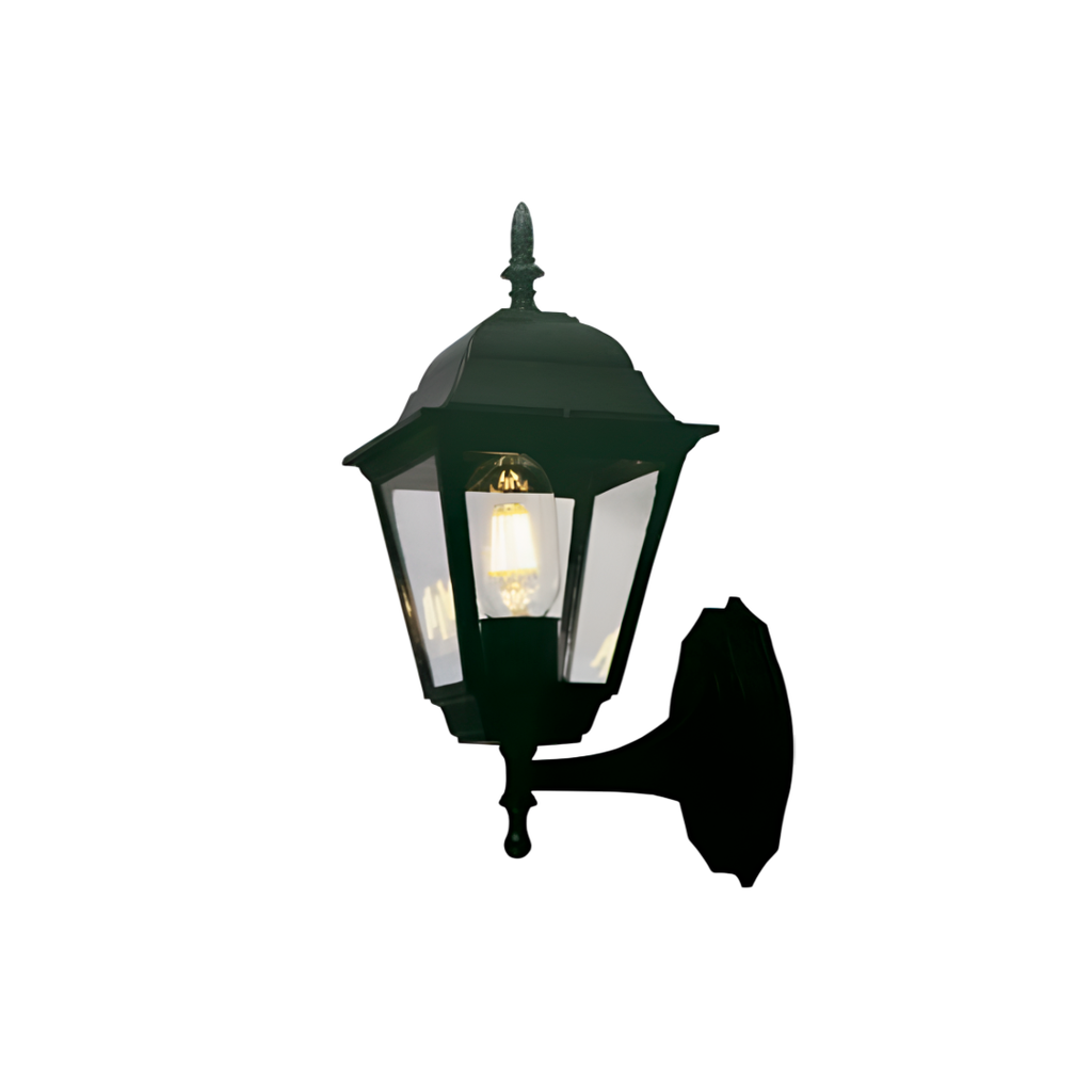 Lampara pared exterior 1l 16x37cm etl-402 negro