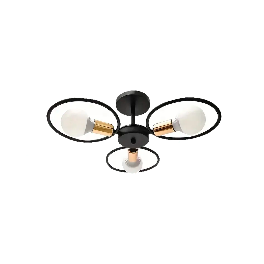 Lampara de techo 3l etl-056 dorada