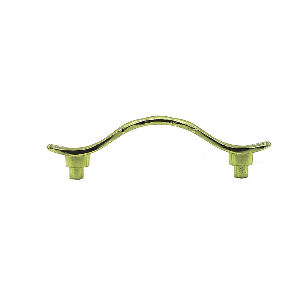 Llamador dorado 3" forma hoja jlh/76/bp