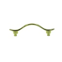 Llamador dorado 3" forma hoja jlh/76/bp