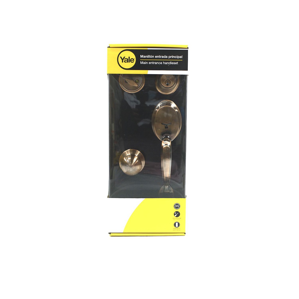Llavin puerta principal yale wales 10678 bronce