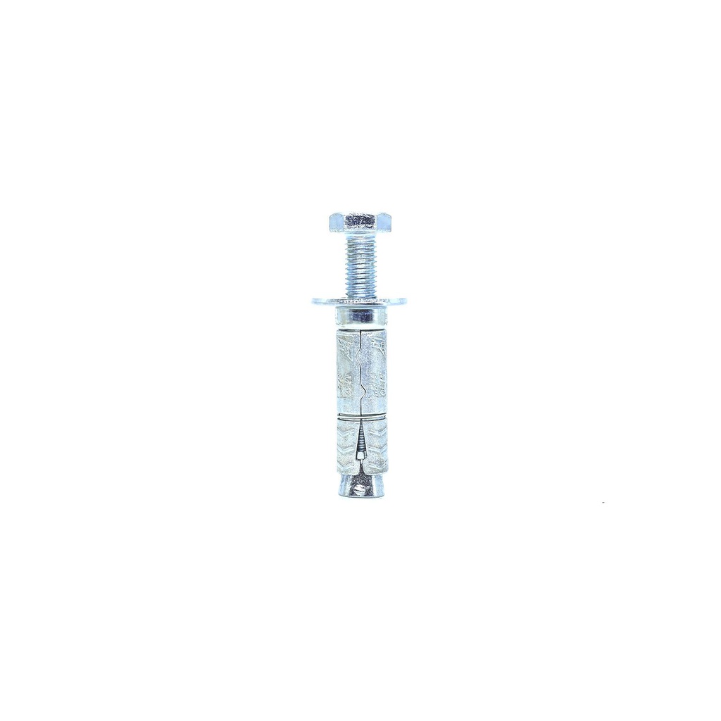 Taco metal con perno m10=3/8" index cromo pulido/bronce