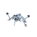 Tornillo para techar de compresion punta broca 1/4x2.1/2x3/8"