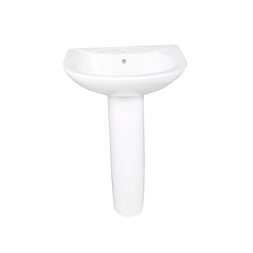 Lavamano ceramica luigi con pedestal 62x46x87cm blanco
