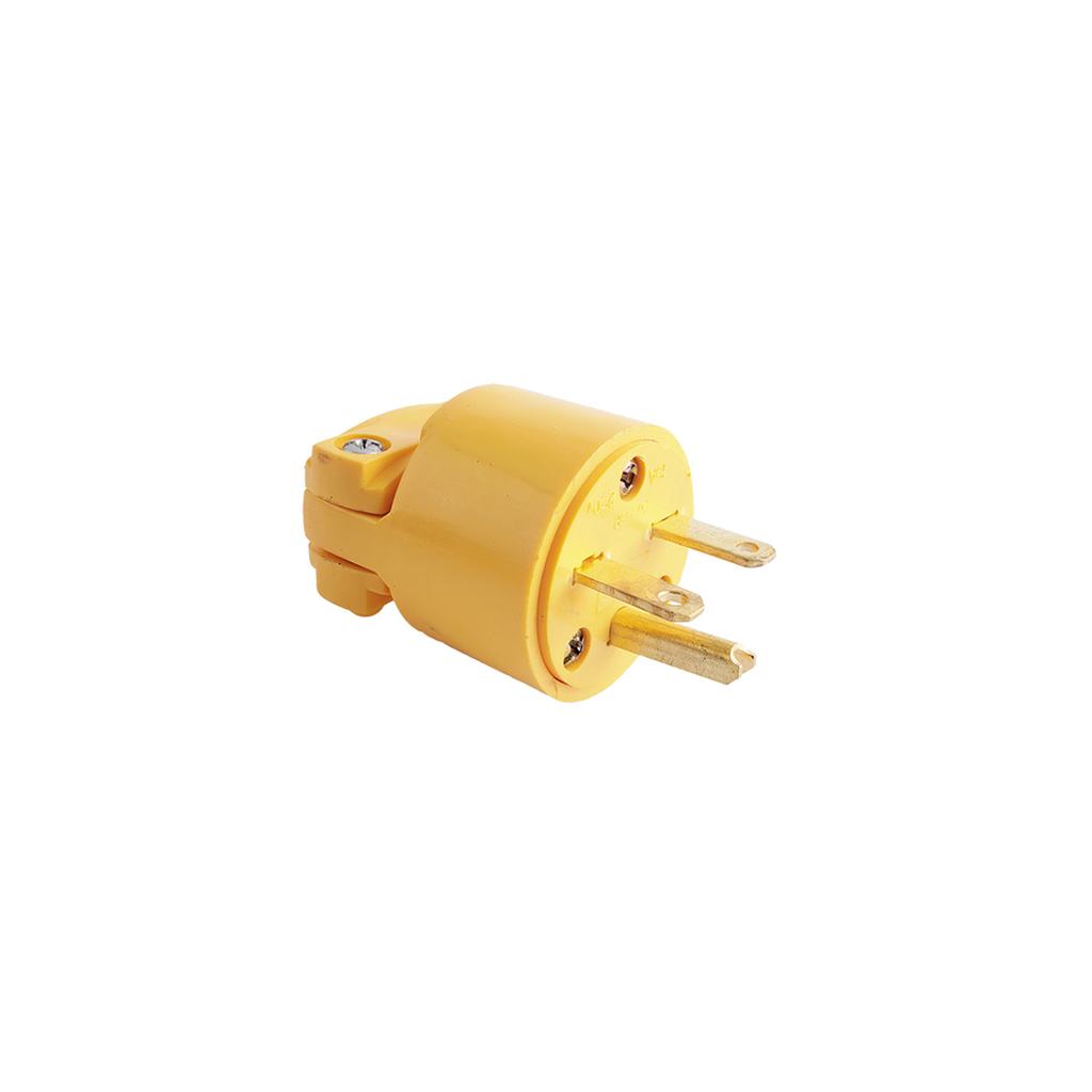 Enchufe hule 15a 250v 2p 3w 4866 amarillo
