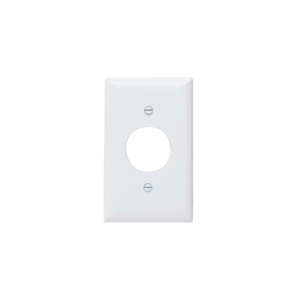Placa plastica para toma sencillo aguila 2131w blanco