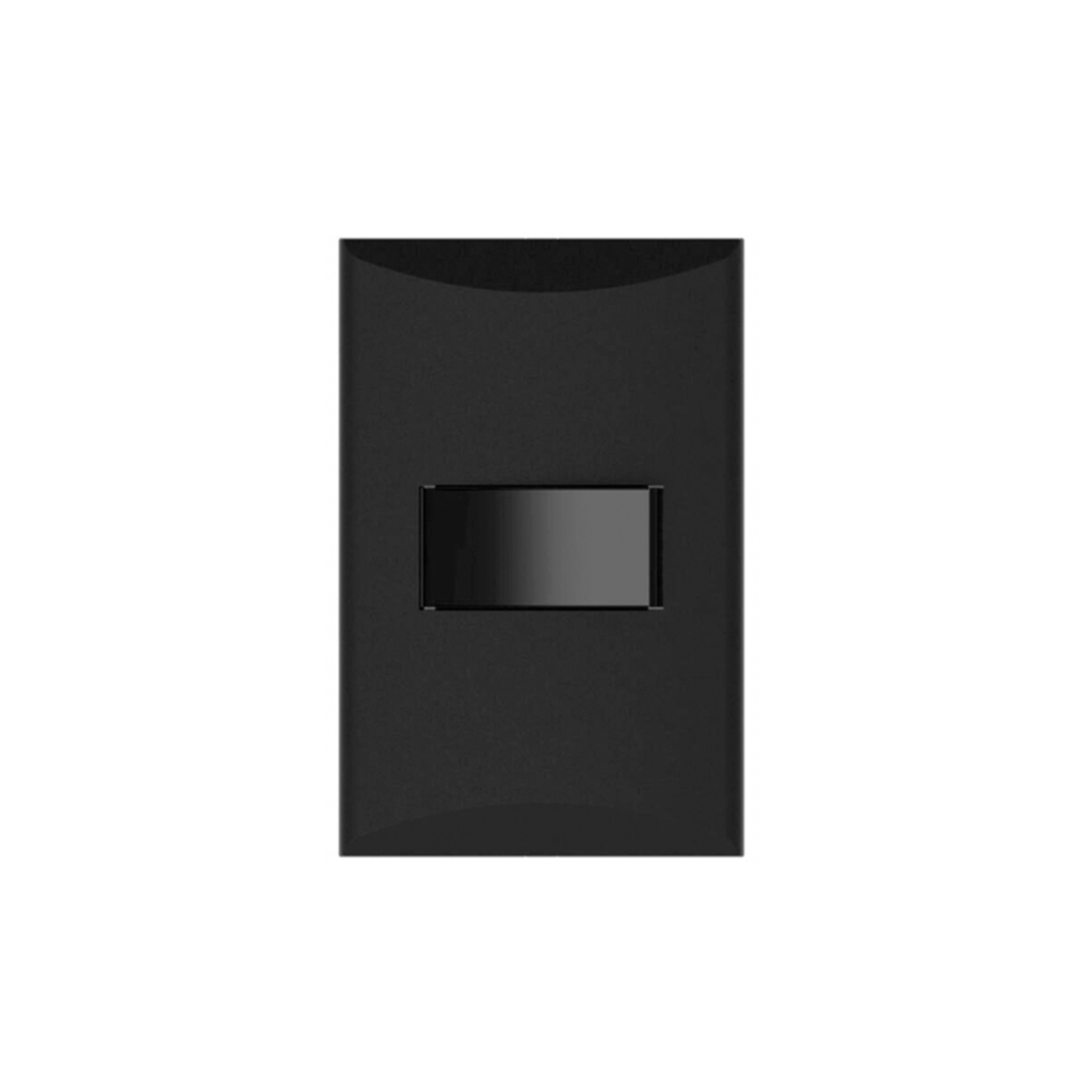 Switch sencillo empotrable t&j  negro ro 8000-bk
