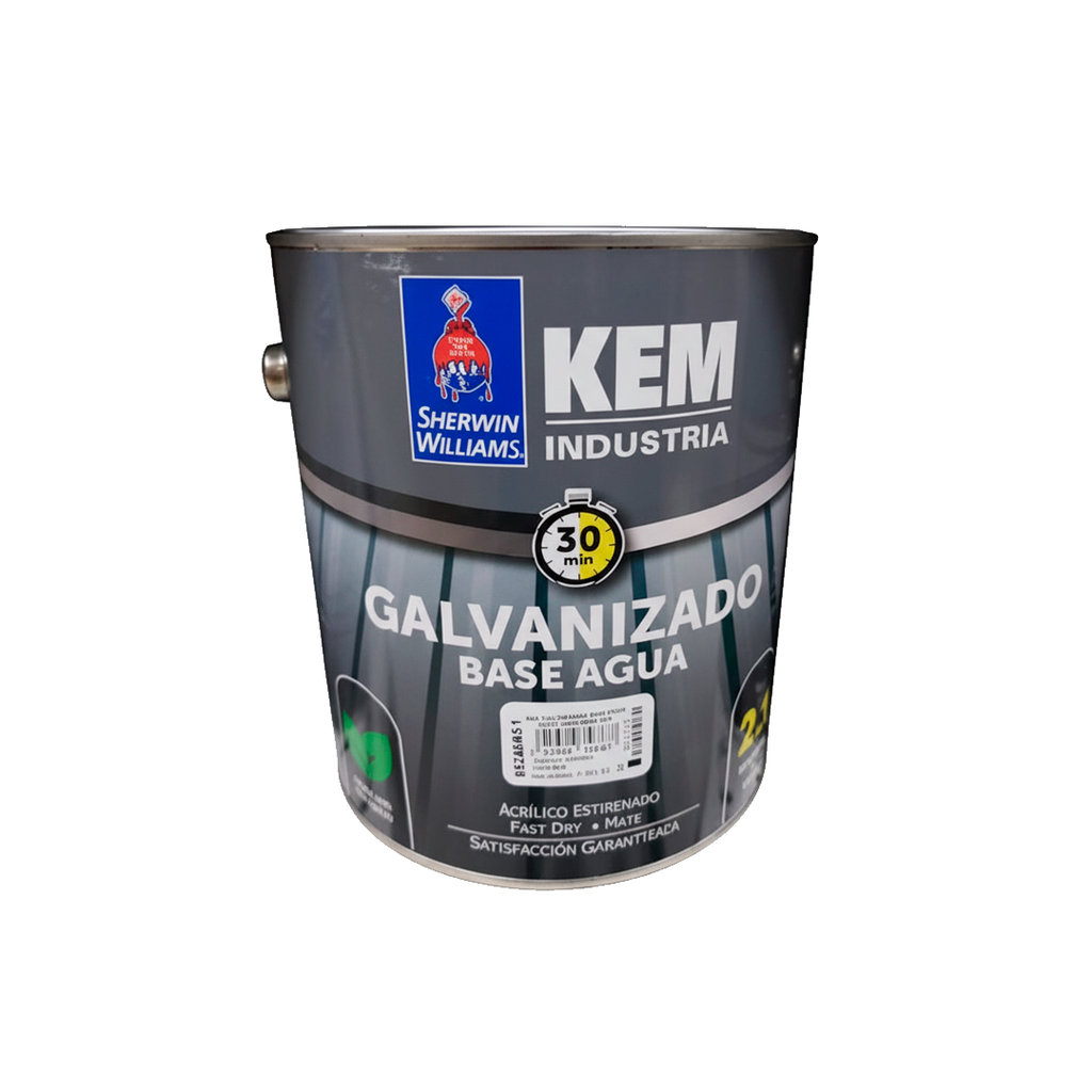 Kem galvanizado base de agua 1-galon sherwin williams blanco mate