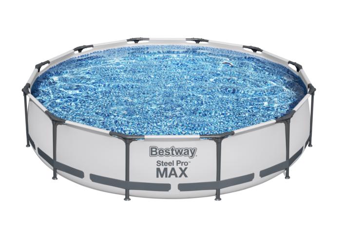 Piscina de pared rigida duraplus 12'x30" con bomba y filtro bestway 56417