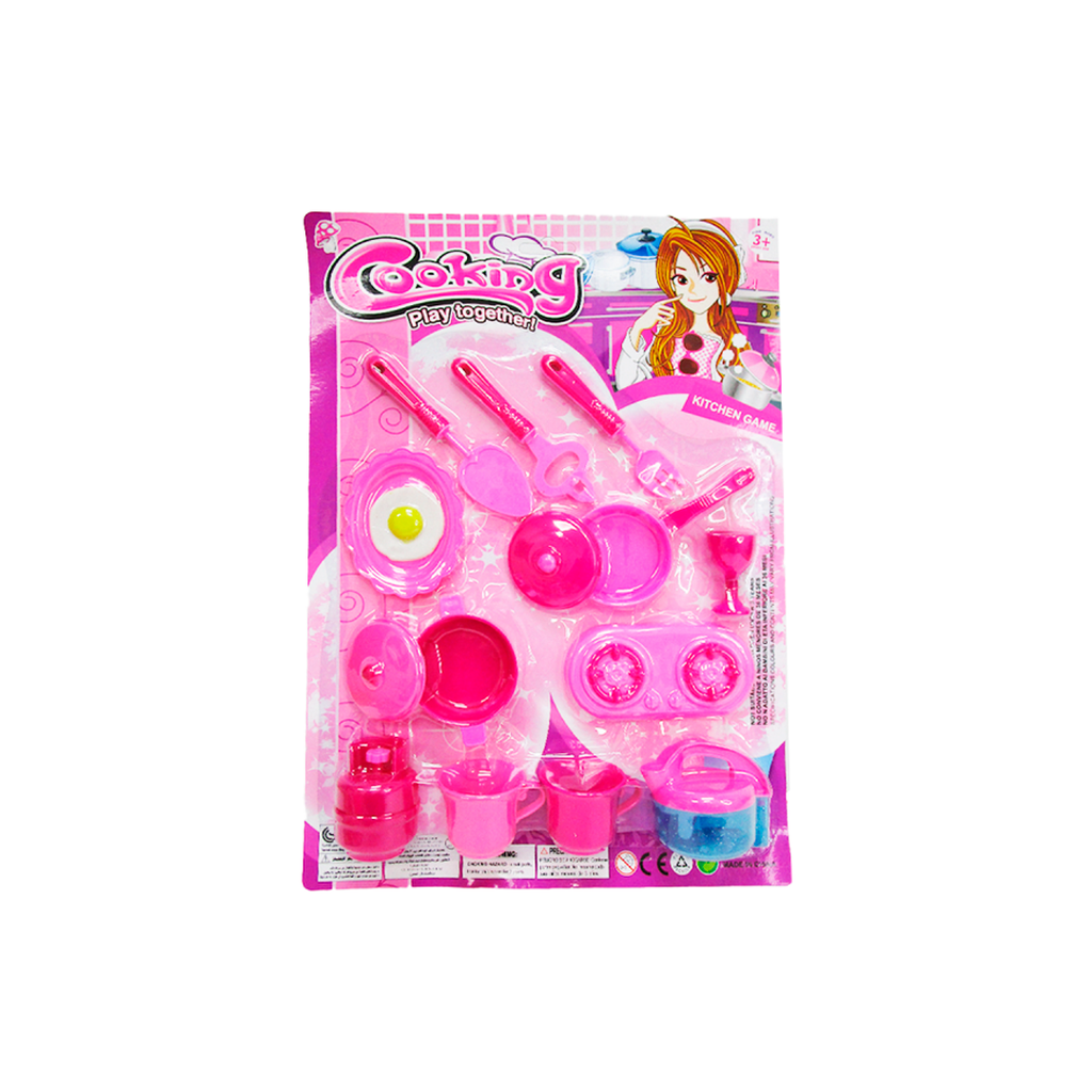 Juguete juego cocina 15pc 6052-2b
