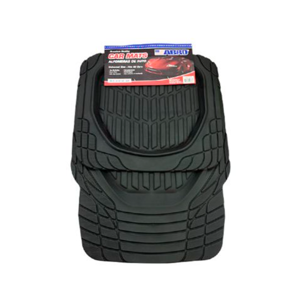 Alfombra de hule para carro 4 piezas abro cm1861p negra