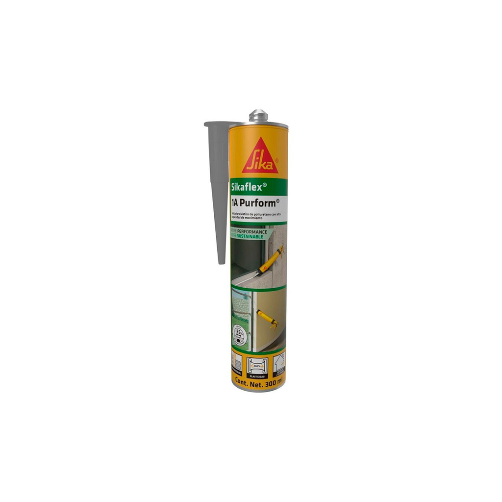 Sellador adhesivo 300ml sikaflex gris