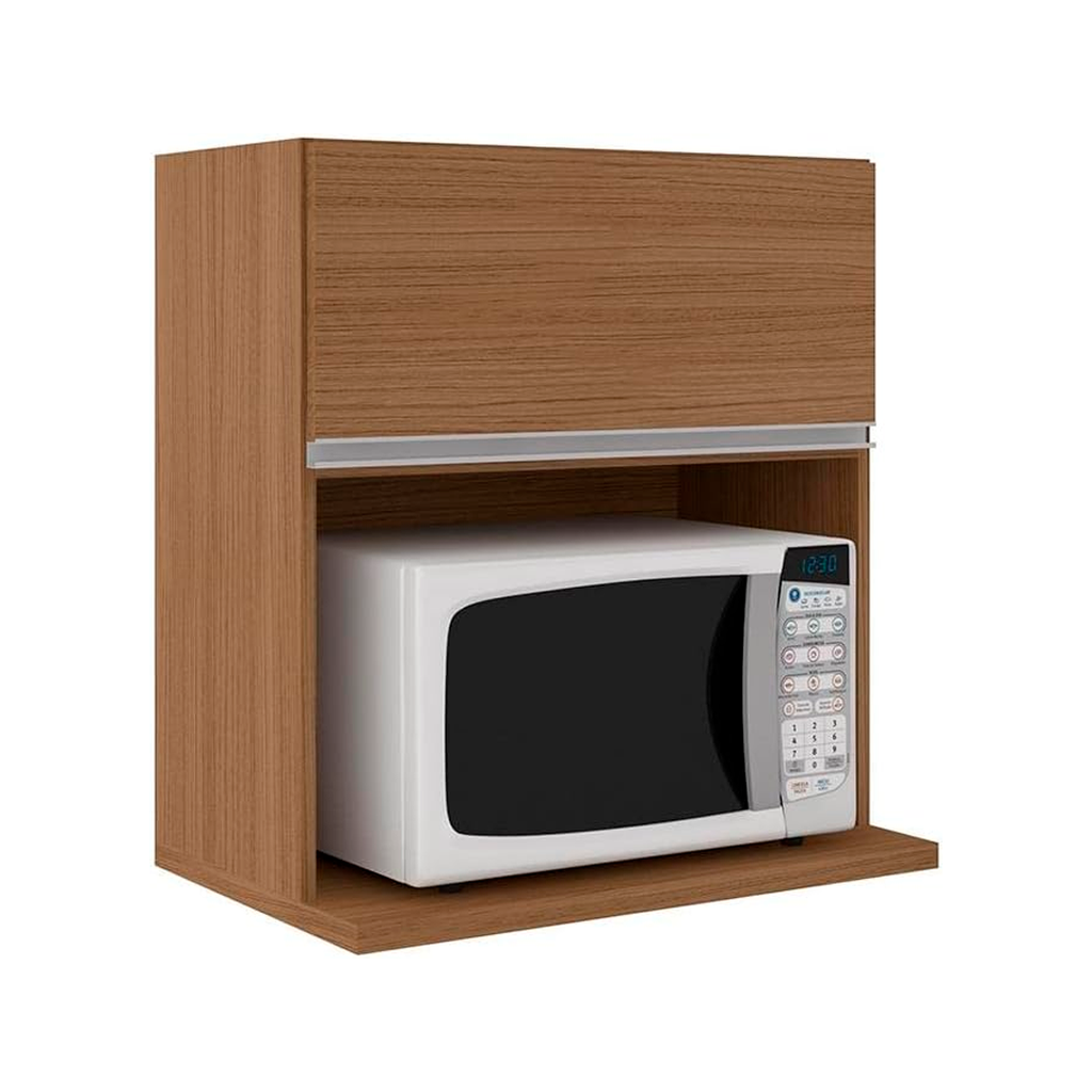 Mueble mdf aereo para microondas 70x65x40 centimetros poliman k21070 cafe