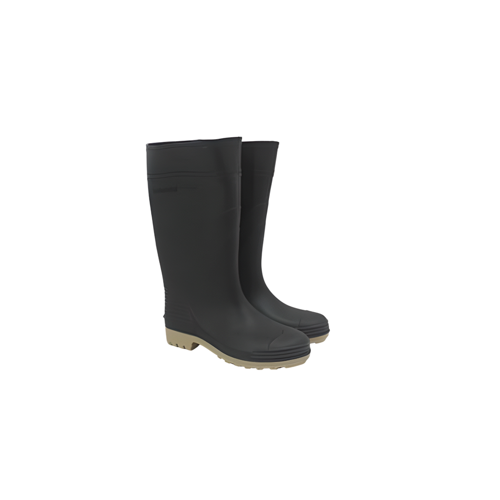 Bota hule #36-3 s/forro 7 gatos negro