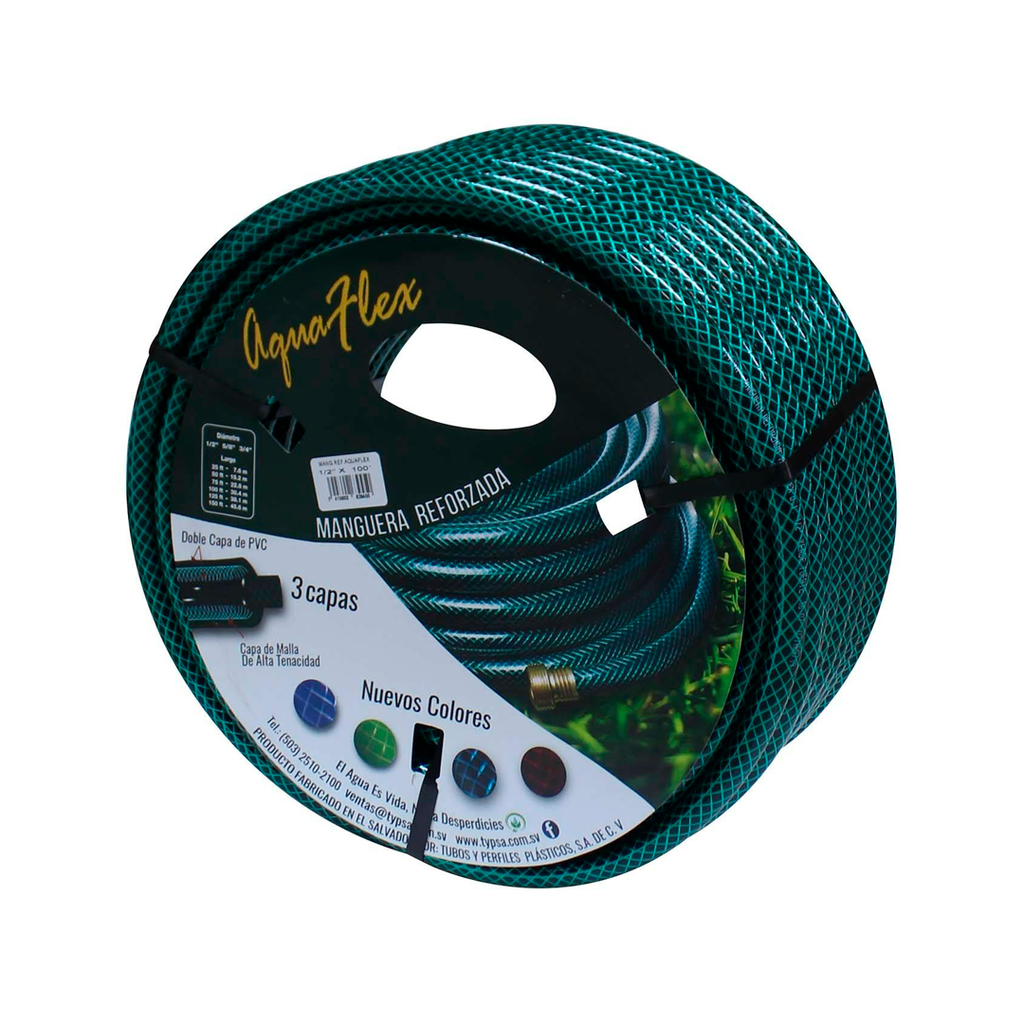 Manguera jardin 50'x1/2" aquaflex 39436